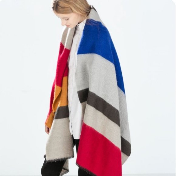 Zara Striped Scarf - Picture 1 of 3